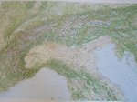 154-Italia Nord in rilievo 95x65 cm